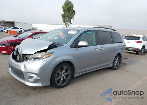 2017 Toyota Sienna Se from USA, damaged, VIN 5TDXZ3DC3HS824500
